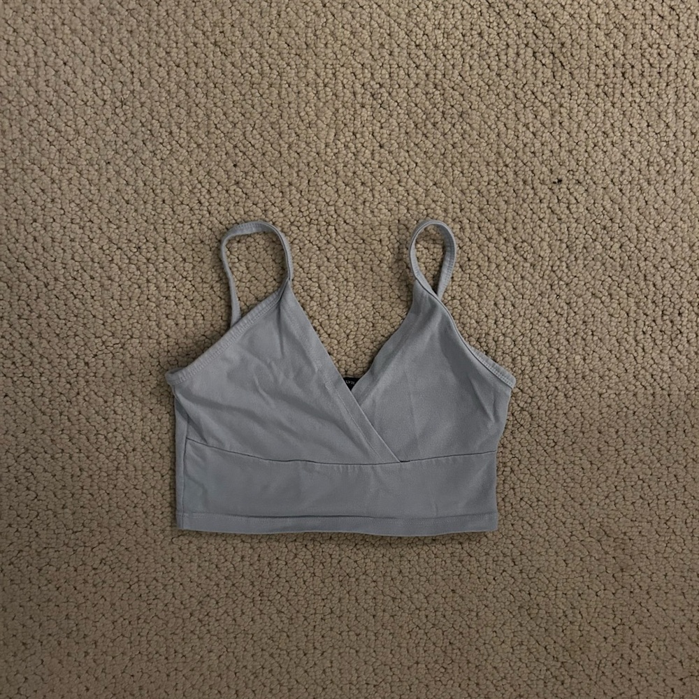 Brandy Melville Light Blue Crop Top
